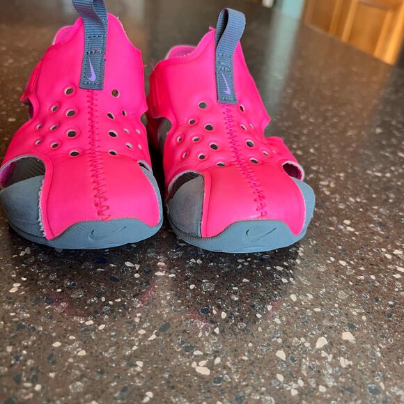 Nike Kids Sunray Protect 2 Sandals Toddler Size 7C Pink and Gray - Picture 8 of 9
